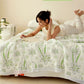 Bamboo Fiber Fresh Style Floral Quilt