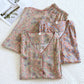 Floral Print Cotton Silk Loungewear Set - image 1