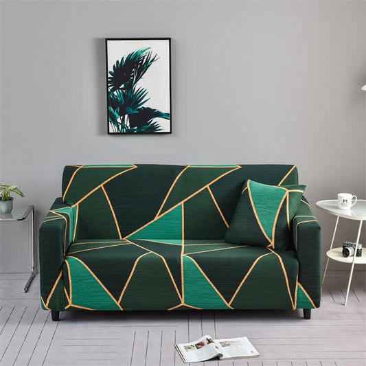 Resistant Modern Geometric Couch Slipcover