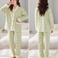 Plus-size Argyle Cotton Loungewear Set