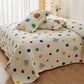 Quilted Polka Dot Pumpkin Cotton Bedding