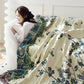 Bird & Flower Cotton Gauze Reversible Quilt