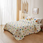 Quilted Polka Dot Pumpkin Cotton Bedding