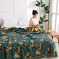 Magpie Floral Cotton Reversible Tassel Quilt