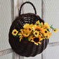 Ownkoti Handwoven Plant Basket with Handle (3PCS) - Coffee - Set(3PCS): S+M+L - image 12