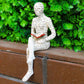 Reading Woman Thinker Statue Bookshelf Decoration - image 11