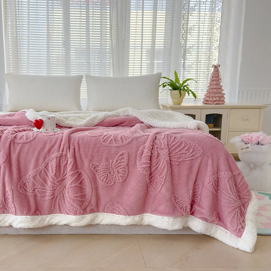 Butterfly Soft Sherpa Decorative Blanket