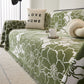 Floral Chenille Soft Tassel Sofa Protector