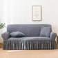 Simple Style Ruffled Elastic Sofa Cover