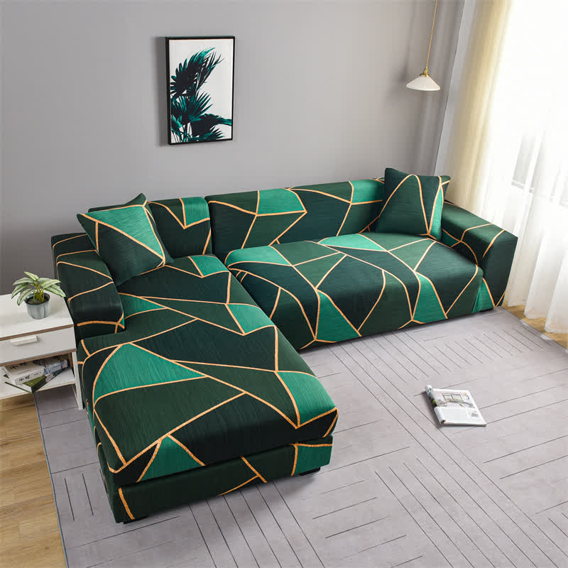 Resistant Modern Geometric Couch Slipcover