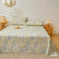 Elegant Floral Pure Cotton Soft Coverlet