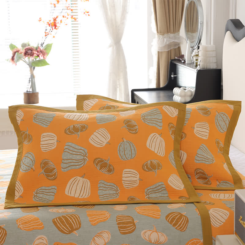 Retro Pumpkin Cotton Gauze Breathable Quilt