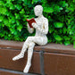 Reading Woman Thinker Statue Bookshelf Decoration - E - image 14