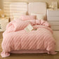 Solid Color Checkerboard Duvet Cover Blanket