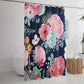 Blooming Flower Anti-mildew Shower Curtain