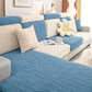 Solid Color Jacquard Leaf Texture Sofa Cover