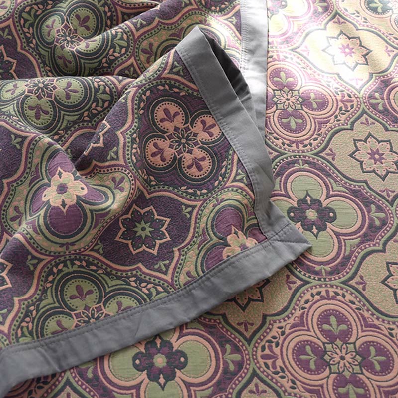 Petal Flower Pattern Cotton Reversible Quilt - image 2