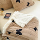 Rustic Butterfly Sherpa Throw Blanket