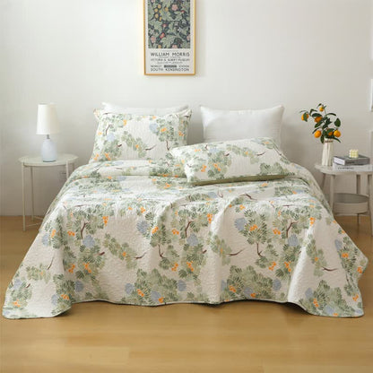 Pure Cotton Rustic Tree Quilted Bedding