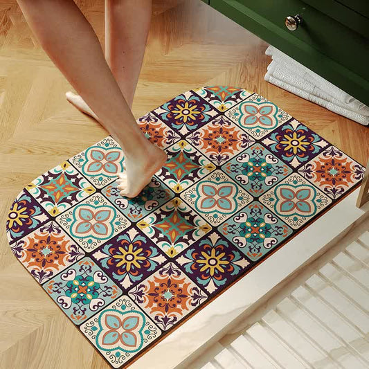 Boho Style Water-absorbent Bath Mat