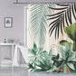 Tropical Style Leaf Decorative Shower Curtain