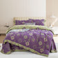 Double Layer Cotton Gauze Floral Bedding Set(4PCS)