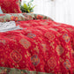 Double Layer Cotton Gauze Floral Bedding Set(4PCS)