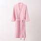 Ownkoti Soft Long Sleeve V-Neck Bathrobe with Pockets