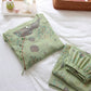 Leaf Tree Jacquard Cotton Loungewear Set - image 3