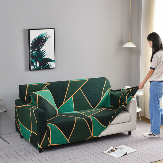 Resistant Modern Geometric Couch Slipcover