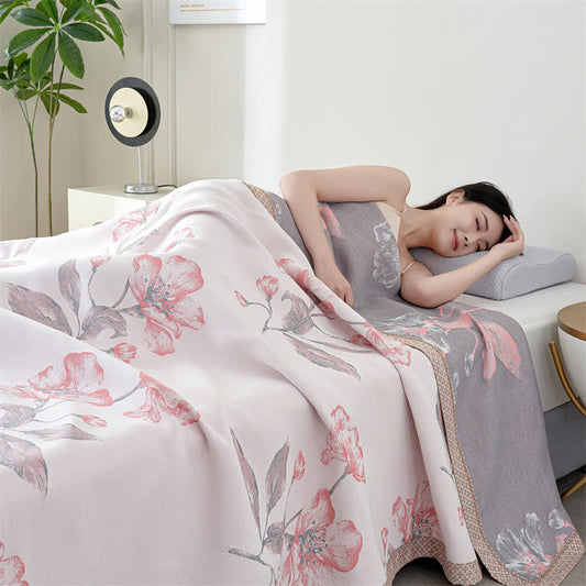 Floral Lyocell Gauze Summer Breathable Quilt