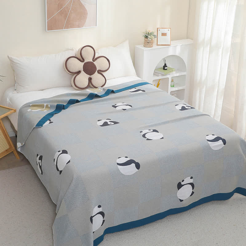 Cotton Gauze Panda Summer Soft Quilt