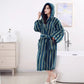 Modern Line Comfy Fleece Hooded Bathrobe