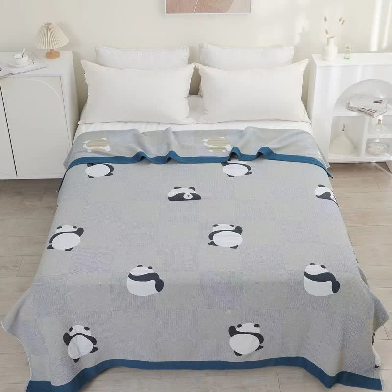 Cotton Gauze Panda Summer Soft Quilt