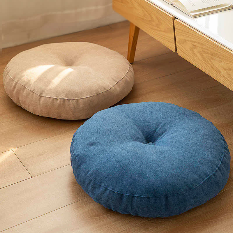 Solid Color Round Shape Seat Cushion