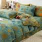 Retro Flower Leaf Cotton Bedding Sets(4PCS) - image 7