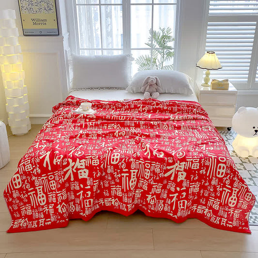 Festive Wedding Cotton Gauze Towel Quilt