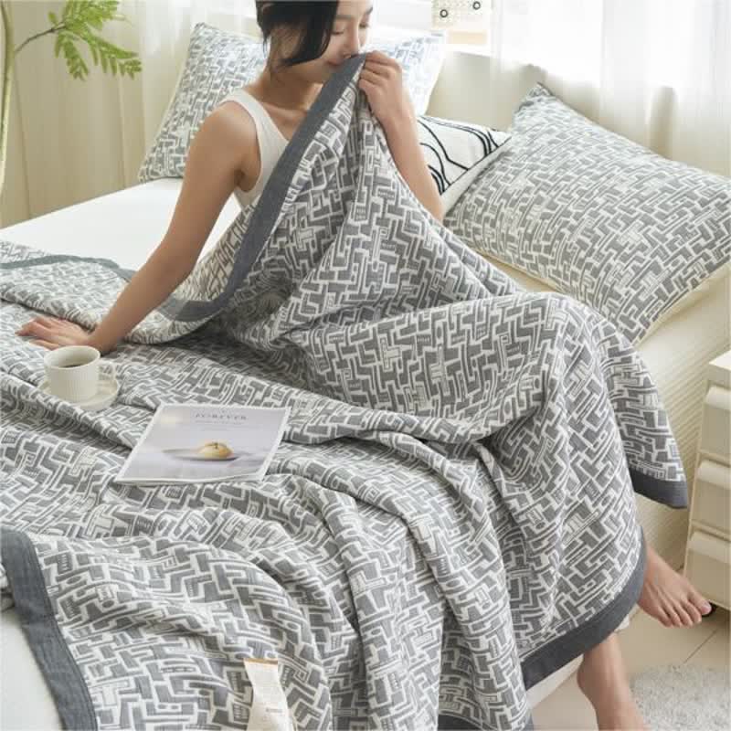 Modern Cotton Gauze Soft Summer Quilt