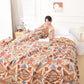 Retro Triangle Tassel Cotton Gauze Quilt