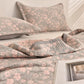 Ownkoti Cherry Blossoms Pattern Cotton Gauze Quilt