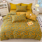 Ginger Yellow Flower Rustic Bedding Collection