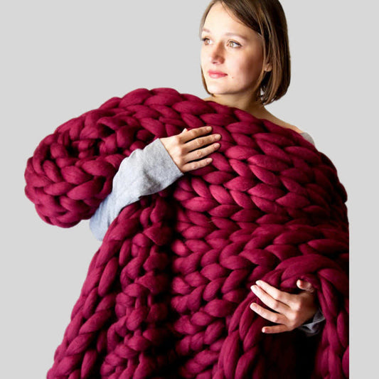 Solid Color Soft Knitted Weighted Blanket