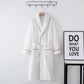 Solid Color Lapel Home Sleep Bathrobe