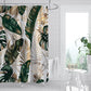 Retro Palm Leaves Waterproof Shower Curtain