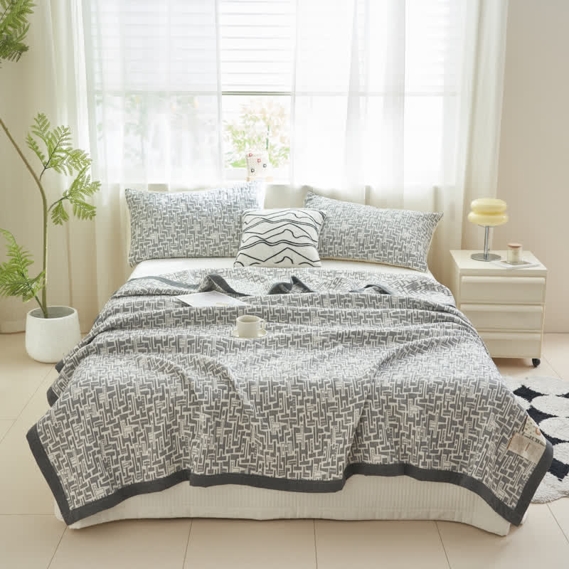 Modern Cotton Gauze Soft Summer Quilt