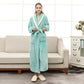 Thick Fleece Pajama Comfy Bathrobe - Mint - Women: XL - image 22