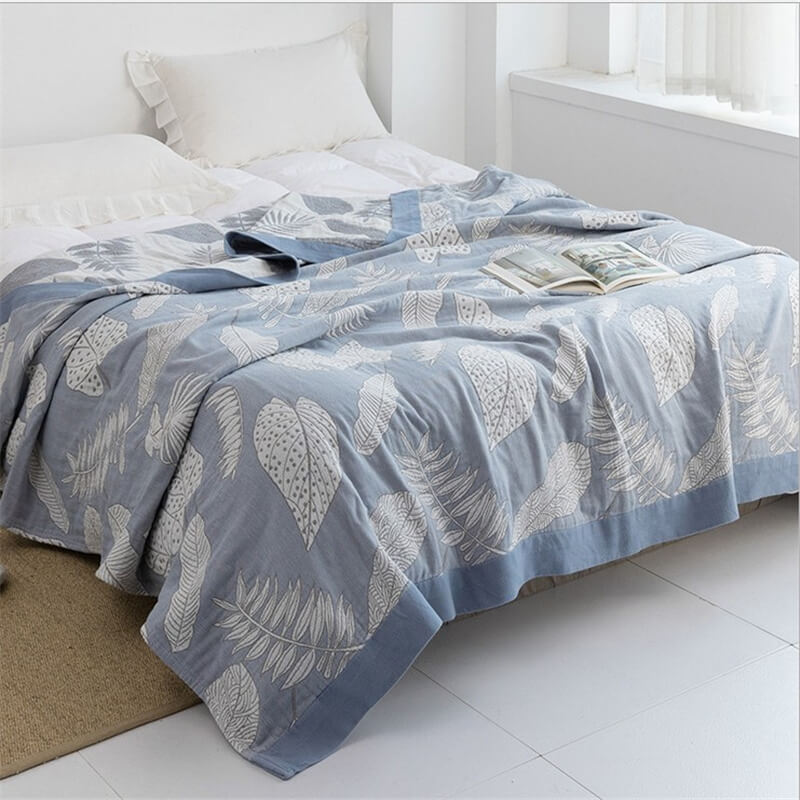 Pattern Gauze Reversible Quilt Breathable Throw - image 12
