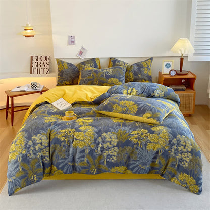 Pure Cotton Natural Forest Bedding Set (4PCS)