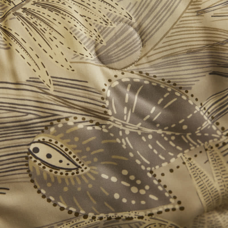 Luxurious Retro Leaf Lyocell Fiber Bedding