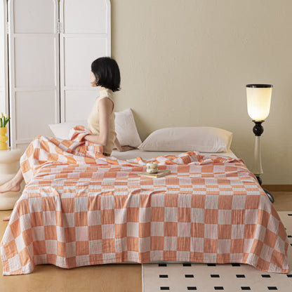 Modern Checkerboard Pure Cotton Breathable Quilt